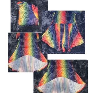 High low dress tie-die